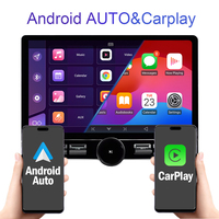 Estéreo Universal para Auto de 10 Pulgadas, Reproductor de DVD, Radio, Navegación, Unidad Principal de 4 Núcleos, GPS, Amplificador, Carplay, Android Auto con Perillas