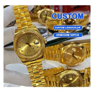Reloj Deportivo Mecánico Automático de Lujo, Unisex, Chapado en Oro, de Alta Calidad, Personalizado, Resistente al Agua - Product Image 1