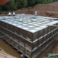 Réservoir d'eau souterrain en acier galvanisé BDF pour la collecte de l'eau de pluie, 5000 m³, grand réservoir d'eau modulaire, réservoir d'eau incendie souterrain