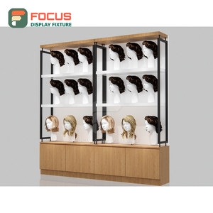 High End Hair Extension Display Counter Glass Top Drawer Shelf Human Hair Display Counter Cabinet - Product Image 3