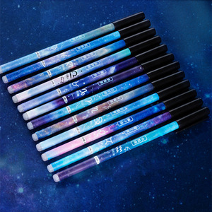 Stylo à bille effaçable Constellation, corps vide de 16,7 cm, pointe en acier inoxydable, pour étudiants, design ciel étoilé - Product Image 3