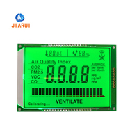 Écran LCD tactile 7 segments noir et blanc TN/FSTN/VA personnalisé en usine, rétroéclairage LED réfléchissant et transmissif, 2,7-5V 1/4 Duty