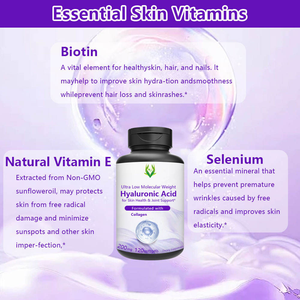 Premium hidrolizado colágeno Softgels vitamina E protección UV hidratación aumentar la salud de la piel suplemento de belleza - Product Image 5