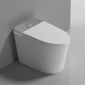 Çin fabrika sıcak satış Modern banyo seramik tek parça tuvalet sağlık gereçleri akıllı akıllı tuvalet