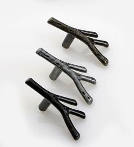 WEKIS New Arrival Vintage Dresser Pulls and Retro <b>Knobs</b> Handles Kitchen Handles <b>Black</b> Knurled Long Handle for Wardrobe - Product Image 6