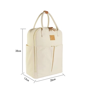 Sac isotherme à cordon de serrage grande capacité pour le déjeuner, sac fourre-tout en toile pour employés de bureau - Product Image 5