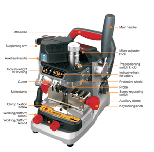 Machine à découper les clés Xhorse XP007 de haute qualité, portable, double mode, pour <span class=keywords><strong>copie</strong></span> de clés de maison – Meilleures ventes - Product Image 2