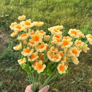 Fiori Artificiali Fatti a Mano con Steli Ritorti, Piccoli Mazzi di Margherite <span class=keywords><strong>per</strong></span> Decorazioni da Tavolo <span class=keywords><strong>per</strong></span> Matrimoni e Casa - Product Image 2