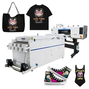 Popular T-shirt Printing Machine High Speed I3200 PET Film T-shirt DTF Printer 60cm Online Offline Support