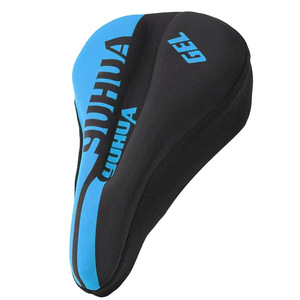 Selle de vélo avec coque textile, protection solaire, silicone épaissi, absorption des chocs, équipement de cyclisme imperméable, accessoire de vélo - Product Image 1