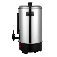 Bouilloire électrique en acier inoxydable de 6L, 10L, 20L, grande capacité, pour hôtel, usage commercial, avec contrôle de la température