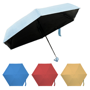 Paraguas de Bolsillo Mini Cápsula, Protección Solar UV, Regalos Empresariales de Lujo, Venta al Por Mayor, Paraguas <span class=keywords><strong>Plegable</strong></span> Manual de 6 Pliegues <span class=keywords><strong>para</strong></span> Mujer - Product Image 3