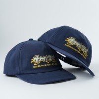 Gorra de Béisbol Estilo Americano de Cinco Paneles, Bordada, Informal, de Algodón, Sin Estructura, con Cierre a Presión, para Hombre, Estilo Vintage