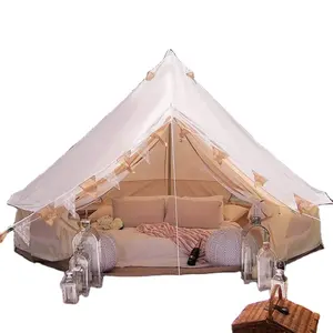 Tente de Safari en toile de coton, personnalisée, de luxe, guping, Camping en plein air