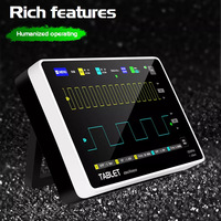 Nouvelle version de l'oscilloscope numérique à double canal tactile FNIRSI 1013D, bande passante de 100 MHz, fréquence d'échantillonnage de 1 GS, Chine