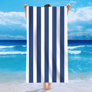 Wholesale <b>Microfiber</b> <b>Beach</b> <b>Towels</b> Digital Printed Stripe Rectangle Water Absorbent for Summer <b>Beach</b> Vacation - Product Image 4