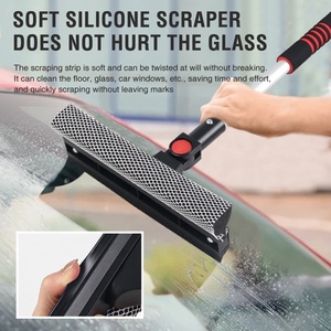 Espátula de alta calidad <span class=keywords><strong>AIDO</strong></span>, raspador de silicona suave, cabezal de cepillo giratorio, bloqueo de botón, espátula de ventana multifuncional - Product Image 3