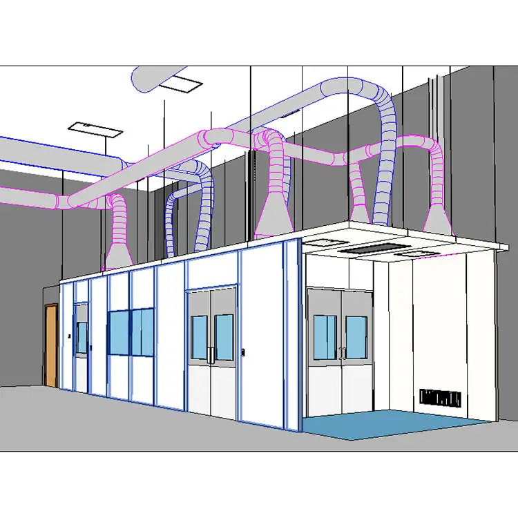 Sistem penanganan udara ruang pembersih sistem Hvac kustom sistem Hvac untuk ruang pembersih