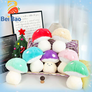 Jouets en peluche doux et câlins en forme de champignon, parfaits pour les enfants, 8 pouces, personnages pour les spectacles ou les histoires - Product Image 1