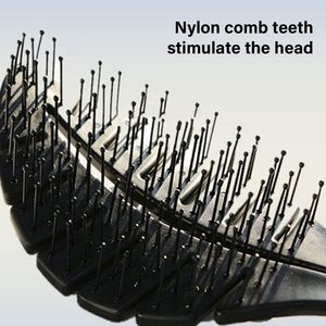 Peine de masaje para el cuero cabelludo, moderno y bonito, cepillo portátil antiestático para cabello rizado, peine de púas para cabello seco y mojado - Product Image 3