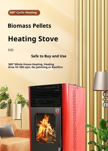 Multifunction Freestanding Pellet <b>Stove</b> Radiators Fireplace Wood Water Circulation Heating 13KW Cold Rolled Steel Bathroom - Product Image 3