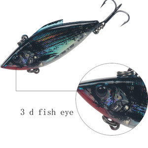 Señuelos Vib de 12g, paquete de 5, cebo duro para pesca de lubina en agua dulce y marina, kit de señuelos de plástico - Product Image 4