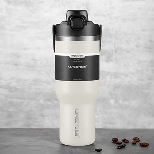 تفريغ مزدوج الجدار مع مقبض قابل للتخصيص من الفولاذ المقاوم للصدأ 32 أونصة - Product Image 1