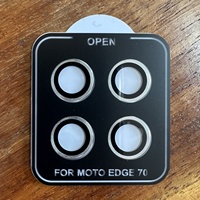 Protection d'objectif de caméra arrière double face anti-rayures 9H en verre trempé pour Motorola Edge 70 60