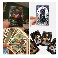 Lot d'autocollants vinyle ODM OEM en gros, thème Tarot et Astrologie, résistants à l'huile et à l'eau, découpés sur mesure pour l'emballage