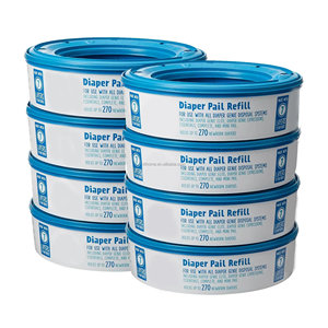 Nappy <b>Bin</b> Refill Cassettes Scented Pail Liners HDPE Foldable Factory Direct Wholesale Blue Refills - Product Image 3