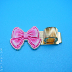 Zinc Alloy <b>Spring</b> Pen <b>Clip</b> 45mm UV Printed Logo Pattern For Notebooks And Journals Stationery Metal <b>Clip</b> - Product Image 2