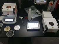 Testeur d'humidité rapide programmable 0,1 mg, testeur d'humidité halogène, analyseur d'humidité pour aliments, plastiques, céréales