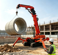 Grande grue araignée pliable de qualité supérieure avec certification CE, mini-grue araignée de levage avec différentes capacités de levage et performances optimales
