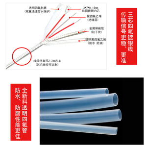 Resistencia Térmica Pt100 Resistente a la Corrosión, Cable de Sensor de Temperatura Resistente a Ácidos y Álcalis con Recubrimiento de Teflón - Product Image 4