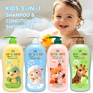 Private Brand Organic 3 in 1 Baby Goat Milk Shower Gel <strong>Shampoo</strong> and Conditioner Herbal Gentle Hydrating Tear-free Mild Kids - Product Image 1