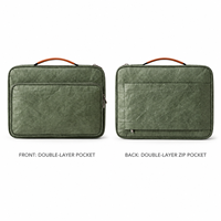 Sac pour ordinateur portable Tyvek de 14 pouces avec poignée, housse rembourrée pour ordinateur, étui de transport pour voyages d'affaires avec plusieurs compartiments