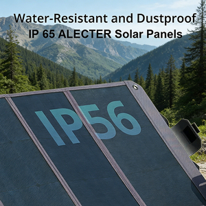 ALECTER Paneles Solares Monocristalinos Plegables Portátiles de 100W, 23% de Alta Eficiencia, IP65 Impermeables, Certificación CE, Garantía de 12 Meses - Product Image 4
