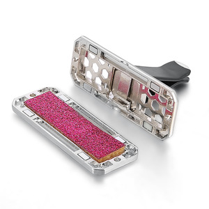 Diffuseur de parfum et d'huiles essentielles en acier inoxydable pour voiture, avec clip de ventilation rectangulaire, désodorisant pour voiture - Product Image 2