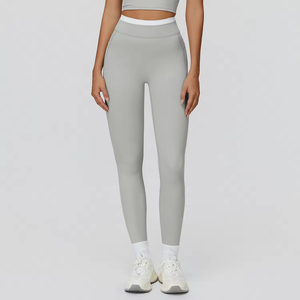 Leggings Sportivi da Donna di Alta Qualità a Vita Alta con Coulisse, Asciugatura Rapida, Leggeri, Gamba Svasata, in Spandex/Nylon per Fitness e Yoga - Product Image 4