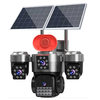 Caméra solaire PTZ extérieure PIX-LINK 8MP WIFI 4G pour la sécurité domestique, 4 objectifs AOV, batterie solaire, audio bidirectionnel, carte SIM 4G