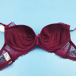 Ensemble <span class=keywords><strong>de</strong></span> sous-vêtements <span class=keywords><strong>en</strong></span> dentelle Sexy pour femmes jantes à section mince beau soutien-gorge arrière soutien-gorge push-up Hipster solide pour petits seins nouveau Style - Product Image 5