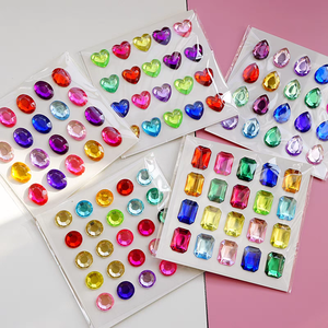 Pegatinas de Cejas DIY, Pegatinas Decorativas de PVC para <span class=keywords><strong>Ojos</strong></span> y Rostro, Diseño de Lágrimas, Diamantes, Maquillaje, Venta Caliente - Product Image 3