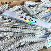 2 en 1 strass bling marque privée votre logo vegan cruelty free adhésif cils stylo à colle imperméable pour cils colle eyeliner