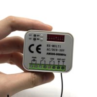 Interrupteur à distance sans fil universel 433 MHz, récepteur à 2 canaux et télécommande RF 433 MHz à 4 touches