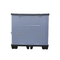 Boîte en polypropylène ondulé robuste QS pour la logistique, conteneur Gaylord réutilisable