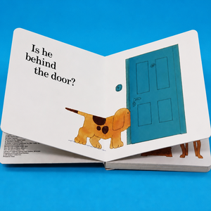 Edizione originale inglese di Where's Spot? Libro cartonato con finestrelle da sbucciare. Dove è Spot? Per favore, sfoglia il libro cartonato. - Product Image 4