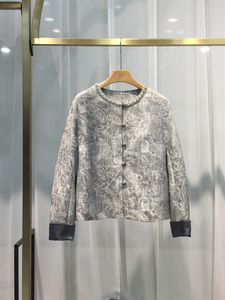 เสื้อแจ็กเก็ตแขนสั้น<span class=keywords><strong>ล</strong></span>ำลองของผู้หญิงสำหรับฤดูใบไม้ร่วงแฟชั่นทันสมัยลายสีพื้นแบบดิจิตัลอเนกประสงค์แบบสั้น - Product Image 6