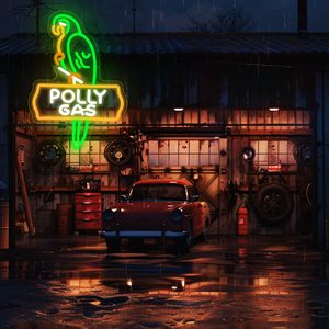 Enseigne néon LED personnalisée <span class=keywords><strong>Polly</strong></span> Gas pour décoration murale, motif perroquet et essence, pour garage, station-service, chambre <span class=keywords><strong>de</strong></span> homme, salle <span class=keywords><strong>de</strong></span> <span class=keywords><strong>jeux</strong></span>, bar, restaurant - Product Image 6
