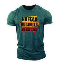 T-shirt à manches courtes pour homme, fitness, musculation, impression sérigraphique, design uni, coton élasthanne, séchage rapide, taille XXXXL