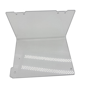 Customized <b>Plastic</b> Leaning <b>Shelf</b> Foldable Vertical <b>Storage</b> Display Rack Pre Assembled Modern Style - Product Image 5